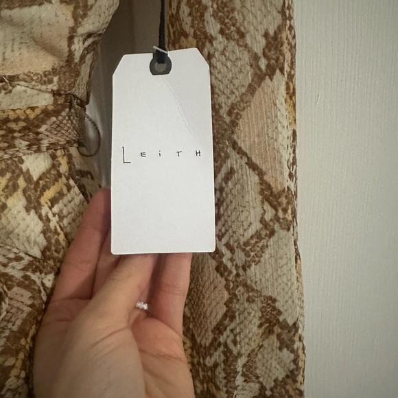 Leith Snake Print Ruffle Dress - Picture 3 of 4